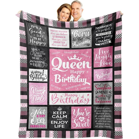 Birthday Gifts for Women, Birthday Gifts for Best Friend Woman, Women Birthday Gift Ideas, Happy Birthday Gifts for Women, Gifts for Women Who Have Everything Throw Blanket 60"x50"