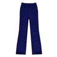 thumbnail image 6 of XuJwPNcy Women's Yoga Pants Straight Wide Leg Dress Work Pants Stretch High Rise Casual Workout Pants with Pockets（Blue,Medium), 6 of 6