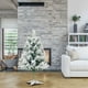 thumbnail image 4 of XWSHYW Decoraciones Navideñas Árbol de Navidad Led con Bisagres Abeto Artificial, Árbol de Navidad Ideal para La Oficina En Casa y La Decoración de Fiestas Navideñas, 4 of 5