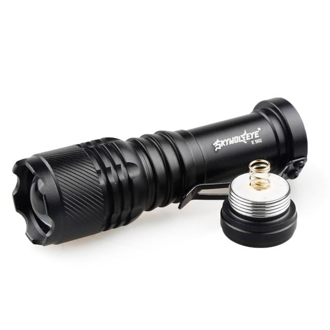 Tactical Q5 AA/14500 3 Modes Zoomable LED Flashlight Torch Super Bright Lamp 