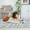 thumbnail image 5 of 3x5 Black Boho Area Rug for Living Room, Washable Kitchen Rugs Non Slip, Ultra Soft Print Distressed Geometric Low-Pile Entry Throw Carpet for Bedroom Nursery Dorm Decor, 5 of 5
