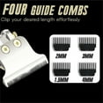 thumbnail image 4 of Cordless Hair Clipper, Titanium Blade Hair Trimmer, USB Rechargeable Fade Haircut Kit with 4 Guide Combs, Durable Phreatic Material, 240-Minute Battery Life, Suitable for Adults and Children, 4 of 9