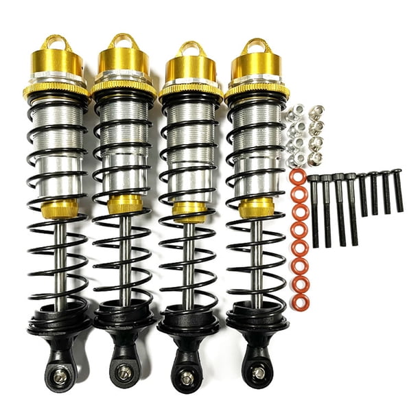 Amortiguador Trasero Delantero Vogacara de Aleación de Aluminio RCGOFFLOW 4 Uds para 1/10 RC MAXX