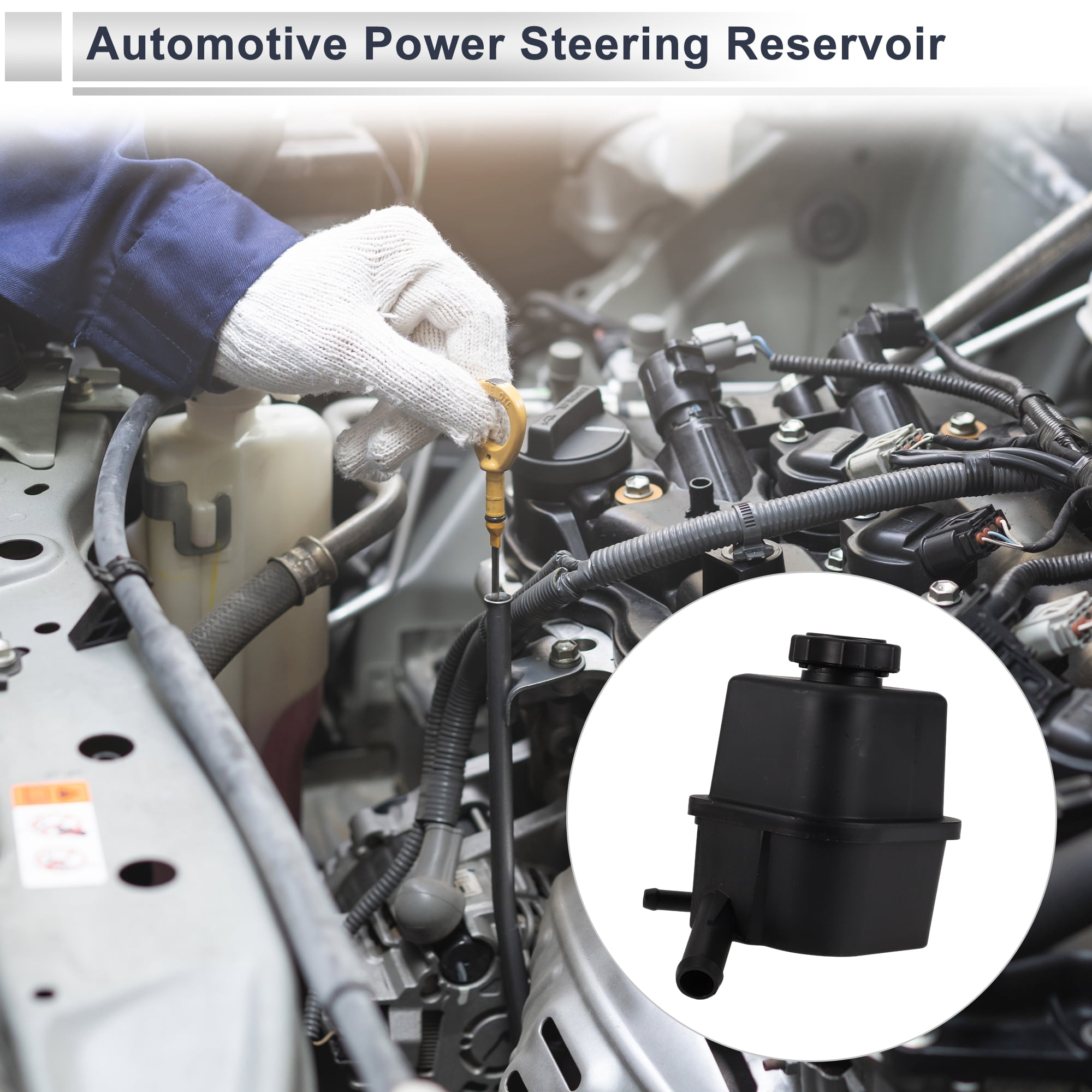 Unique Bargains Power Steering Reservoir for Chevrolet Camaro 2010-2015 OE 92233427