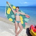 thumbnail image 6 of Coolnut Beach Towels Summer Pineapples Camping Towels Tropical Fruit Sand Free Beach Towel, 30"x60" Large Beach Towels Quick Dry Bath Travel Towels Pool Yoga Beach Mat for Men Women, 6 of 6