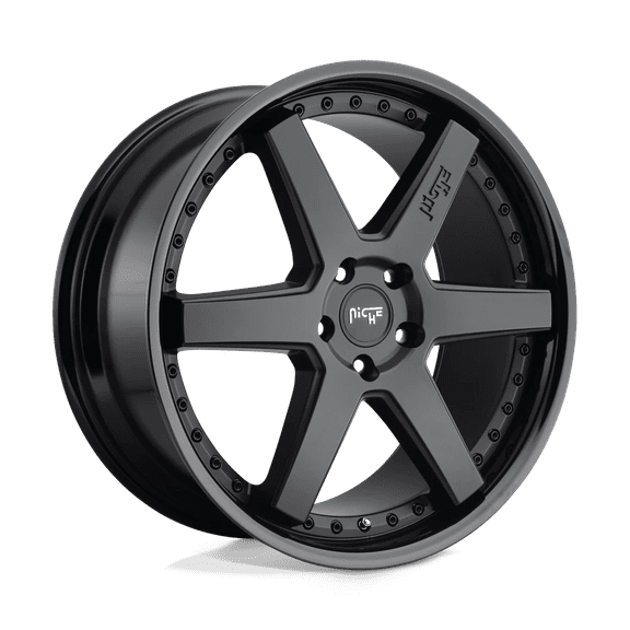 Niche M192 Altair 20X9 5X112 38Et 66.56Cb Gloss Black Matte Black Wheel