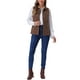 thumbnail image 2 of CHALECO UTILITARIO SIN MANGAS DE SUEDE FALSO CON BOTONES Y BOLSILLOS PARA MUJERES INSPIRE CHIC COLOR CAFÉ TALLA M, 2 of 6