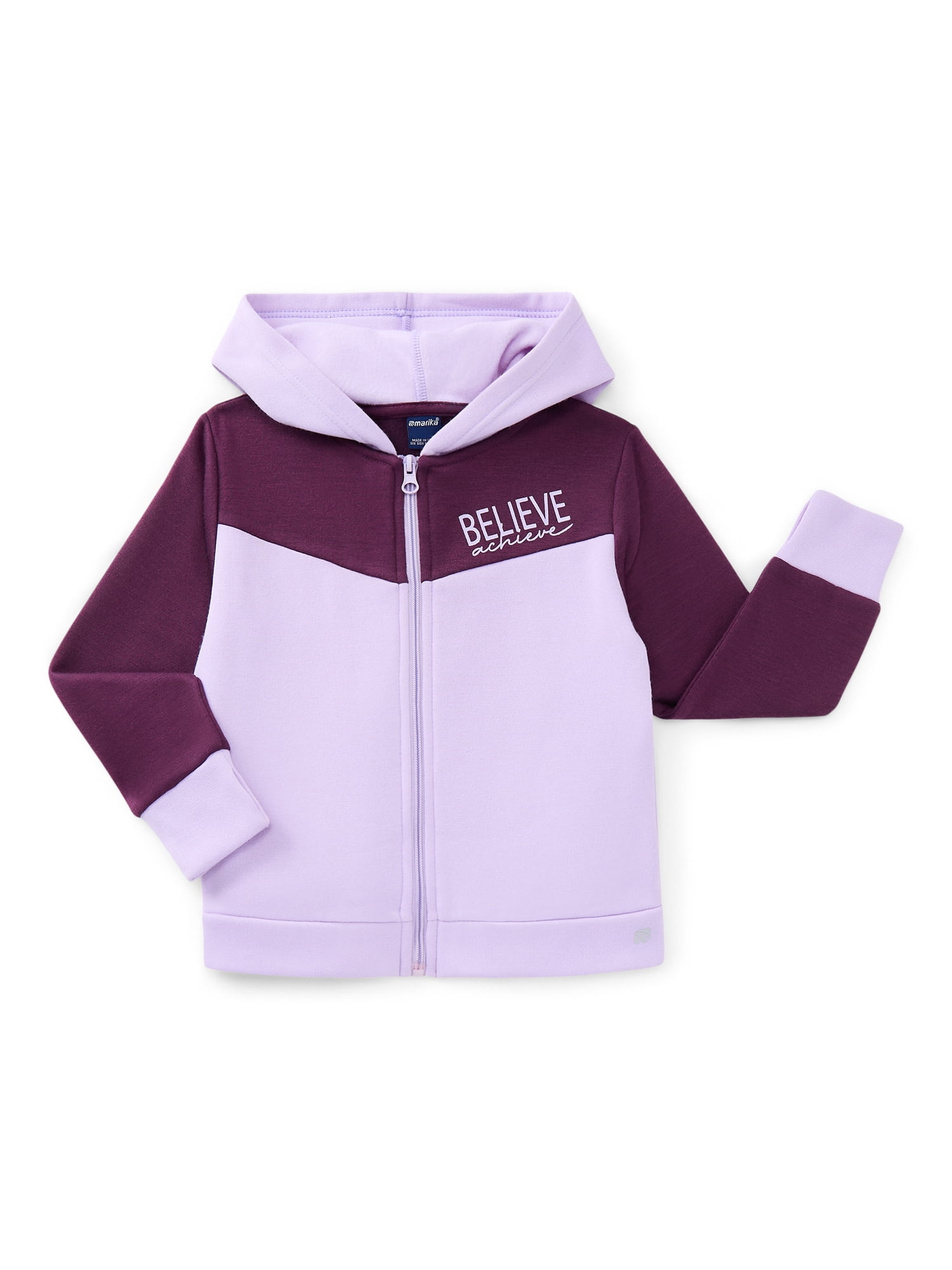 Marika Girls Athletic Full Zip Hoodie and Joggers Outfit Set, 2-Piece, Sizes 4-16