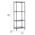 thumbnail image 4 of Tcbosik 4-Tier Metal Storage Rack Adjustable Wire Shelving Organizer Unit, Black, 4 of 10