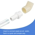 thumbnail image 5 of Unique Bargains 16mm Barb x 20mm Spigot Straight PVC Pipe Fitting Adapter White 3 Count, 5 of 5