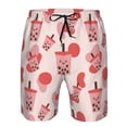 thumbnail image 4 of Kdxio Boba Milk Tea Pattern Mens Casual Shorts - Drawstring Summer Beach Sports Shorts for Men, 4 of 9