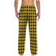 thumbnail image 5 of Pantalones de pijama largos para hombre, informales, con estampado a cuadros, holgados, deportivos, elásticos, rectos, vintage, con bolsillos, 5 of 6