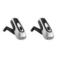 thumbnail image 1 of Electronicheart Lampe de Poche Dynamo Portable à Manivelle LED pour Alpinisme ports Extérieurs Argent P 2Ensemble, 1 of 6