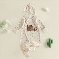 thumbnail image 3 of Newborn Boy Clothes Fall Winter Knit Outfits Polka Dot LITTLE BROTHER Romper + Hats 2Pcs Baby Boy Coming Home Outfit Kaprioy Baby Boy Clothes, 3 of 4
