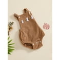 thumbnail image 2 of Suealasg Baby Girls Boys Romper Overall Newborn Sleeveless Bird Embroidery Corduroy Bodysuit 3 6 12 18 Months Infant Summer Clothes, 2 of 7