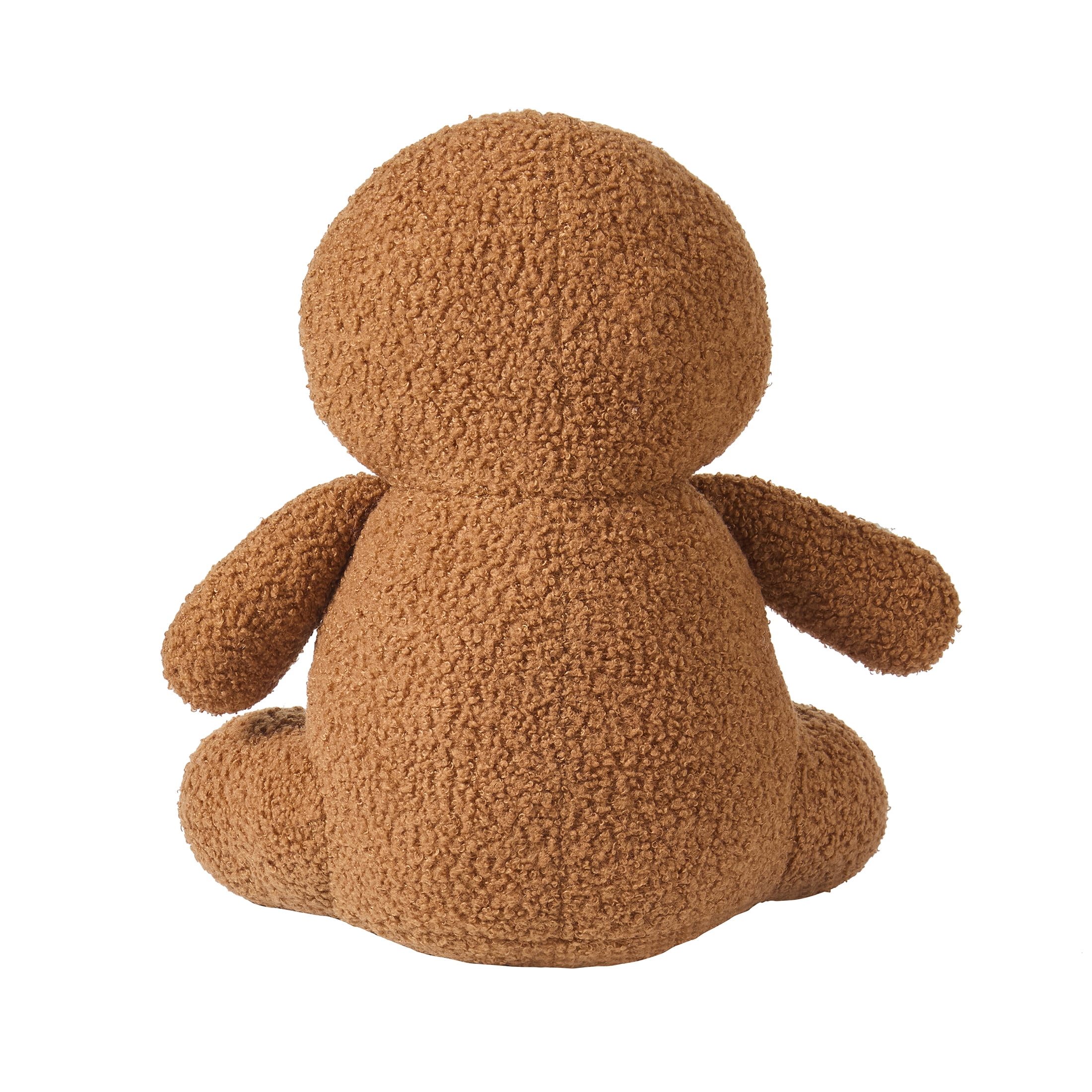 My Texas House Gingerbread Man Decorative Christmas Pillow, Brown and White, 14" x 8.5"