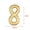G Infinity, variant on MATROOY Stainless Steel Gold Folded Embossing Star Flower Round Link Charms Teardrop Con-S Rectangle