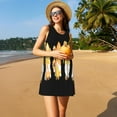 thumbnail image 3 of Yiaed Sunflower Gnomes 5 Print Women's Sleeveless Dress, Loose Fit Summer Dress, Casual Sleeveless Dress for Women, 3 of 7
