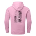 thumbnail image 6 of Men's Loose Fit Hoodie with RED FRIDAY Flag & Letter Print, Casual Pullover Sweatshirt, Military Support Design for Veterans Day, Christmas, Outdoor Wear,Pink,6XL, 6 of 6