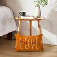 thumbnail image 5 of Decorative Lumbar Pillow Cases All You Need is Love Throw Pillow Covers 12x20 Valentine''s Day Decorations for Sofa/Couch/Porch (Orange), 5 of 5