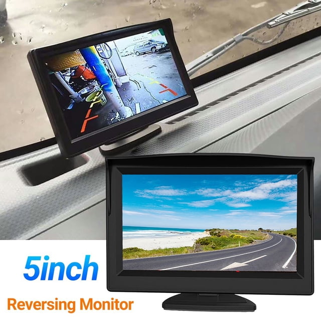 Reversing Monitor 2 Way Video Input High Clarity TFT LCD 5-Inch Car Backup Camera Rear View System for SUV