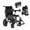 Black, variant on LLappuil Electric Wheelchair for Adults, Foldable Power Wheelchairs with LED Light & Cup Holder Black