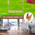 thumbnail image 3 of Shisuyan Pet Chicken Swing Toy Made of Synthetic Material for Long Lasting Use Multi Color, 3 of 9