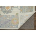 thumbnail image 3 of Feizy Karina Transitional Floral & Botanical, Ivory/Orange/Blue, 2' x 3' Accent Rug Easy Care Stain Resistant Fade Resistant Bohemian & Eclectic Bordered Design Carpet for Living Dining Bed Room, 3 of 9