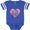 Football Blue and White, variant on Inktastic Doodle Mom Girls Baby Bodysuit
