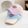 thumbnail image 4 of Toddler Hat Cute Letter Embroidery Boy Sun Hat Adjustable Casual Toddler Caps Boys Age 2-8 Years Kids Clothes, 4 of 5