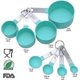 thumbnail image 2 of Juego de cucharas medidoras, taza medidora negra con asas de acero inoxidable, cocina, 2 of 5
