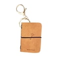 thumbnail image 2 of 3Pcs Soft Leather Mini Ledger, Vacemry Study Season Mini Leather Ledger, Portable Notebook Keychain Pendant, Creative Backpack Hanging Accessory for Journaling, Note Taking, Gift Giving, Home Office, 2 of 6
