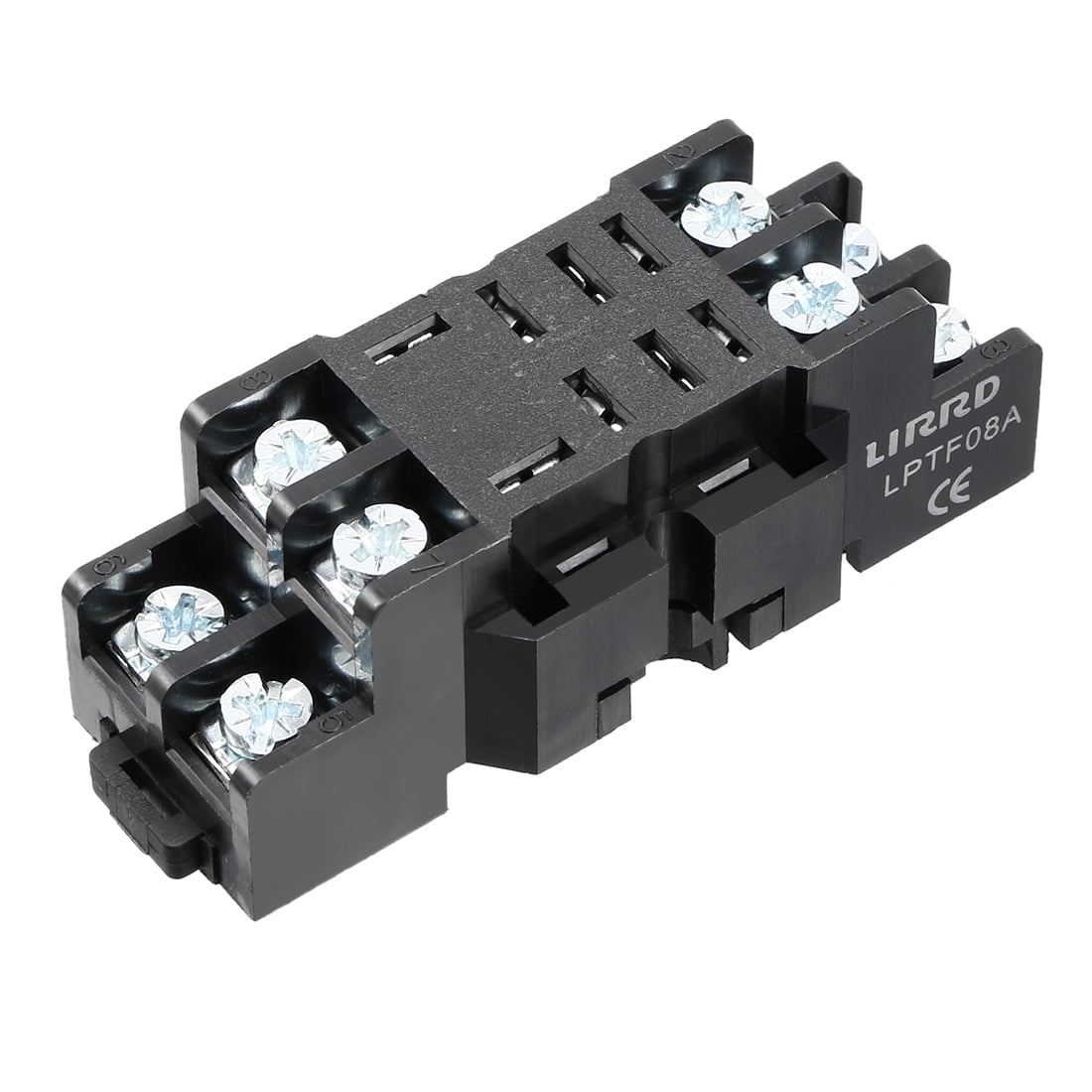 PTF08A Model 10A 8P DIN Rail Mount Power Relay Socket Base Holder