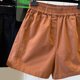 thumbnail image 5 of mfyjkho Pantalones Cortos De Gimnasio Para Mujer, Pantalones Casuales Holgados Con Cintura Elástica Y Botones De Bolsillo Para Mujer Pantalones Cortos Deportivos Para Mujer L, 5 of 6