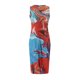 thumbnail image 5 of Vestido a media pierna sin mangas con estampado floral suelto casual de cuello redondo de verano para mujer Fridja  hj169, 5 of 7