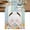 Multicolor, variant on Easter Table Runner, Spring Watercolor Bunny Eggs Wood Grain Teal Blue Washable Cotton Linen Table Runners 36 Inches Long, Dresser Scarf Runner for Nightstand/End Tables/Round Tables 13''x36''