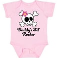 thumbnail image 3 of Inktastic Daddy's Little Rocker Skull Girls Baby Bodysuit, 3 of 5