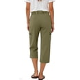 thumbnail image 7 of Bloomae Womens Cargo Capris Hiking Pants with Mulit-Pockets Quick Dry Lightweight Casual Stretch Outdoor Trip Loose Cropped Short Pants, 7 of 7