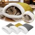 thumbnail image 5 of Cat Winter Sleeping Bag Soft Plush Large Self Warming Bed Cave, Warm Pet Mat Sack for Indoor Cats Small Dogs, Washable Cozy Snuggle Pouch, 5 of 5