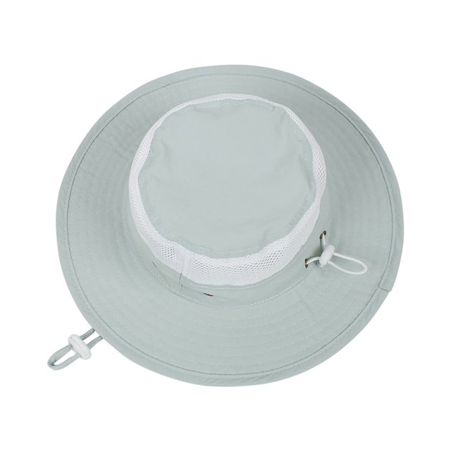 MesaSe Chapeau Seau Couleur Unie Maille Polyester Patché Voyage Randonnée Chapeau de Pêcheur pour Enfants