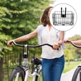 thumbnail image 1 of RUNROTOO Bicycle Basket Front Bike Rack Lightweight Iron 1Set, 1 of 8