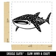 thumbnail image 2 of Spotted Whale Shark Self-Inking Rubber Stamp Ink Stamper - Purple Ink - Small 1 Inch, 2 of 7