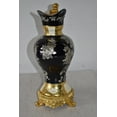 thumbnail image 5 of Black and Silver Rounded Hydria Resin Vase Size: 11" x 8" x 18"H, 5 of 11