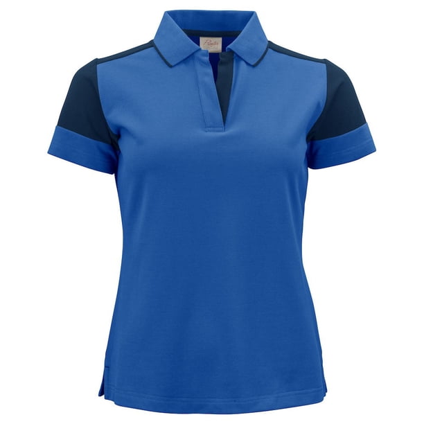 Printer PRIME - Polo para Mujer (Azul Cobalto, Marino)