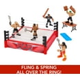 thumbnail image 6 of WWE Action Figure Playset Knuckle Crunchers Rebound Ring with Accessories and Flex Mat Technology, 6 of 7