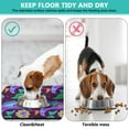 thumbnail image 4 of Pet Feeding Mat with Elegant Floral Paisley Boho Vintage Retro Abstract Decorative Pattern, Absorbent Waterproof Non-Slip, 4 of 7