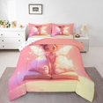 thumbnail image 2 of Beautiful Fairy Comforter Set Pink Gradient Bedding Sets Butterfly Fairy Bedding Comforter Sets Pink Princess Room Decor Down Comforter Kawaii Beautiful Fairy Duvet Insert, 2 of 7