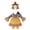 Scarecrow, variant on Halloween Wizard Outfit for 23" Porch Goose, Goose Clothes in Orange with Hat Fall Halloween Decor for 23" Goose Outdoor Patio Yard Lawn Decoration