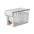 thumbnail image 1 of Hervidor de agua fría con grifo, dispensador de agua con filtro de PET de 3L para refrigerador, recipiente para bebidas para fiestas en casa, color blanco, 1 of 12