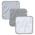 thumbnail image 2 of Burt's Bees Baby Washcloths, Absorbent Knit Terry, Super Soft 100% Organic Cotton, Light Hello Moon, 3 Pack, 2 of 5